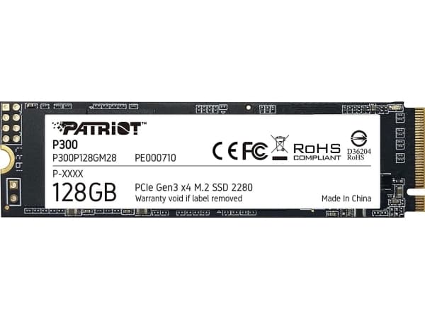 Patriot P300 - SSD - 128 GB - intern - M.2 2280 - PCIe 3.0 x4 (NVMe)