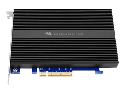 OWC Accelsior 4M2 - SSD - 4 TB - intern - PCIe-kort - PCIe 3.0 x4 (NVMe) - for Apple Mac Pro (I midten av 2012, I slutten av 2019, Midten av 2010)