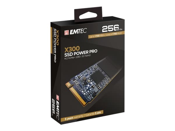EMTEC Power Pro X300 - SSD - 256 GB - intern - M.2 2280 - PCIe 3.0 x4 (NVMe)