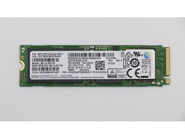 Intel - SSD - krypteret - 256 GB - sisäinen - M.2 2280 - PCIe 3.0 x4 - TCG Opal-salaus - Legion T530-28; ThinkPad A485; L380; X1 Yoga (3. sukupolvi);