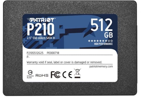 Patriot P210 - SSD - 512 GB - intern - 2.5" - SATA 6Gb/s