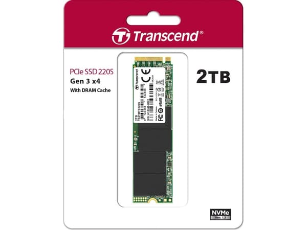 Transcend 220S - SSD - 2 TB - inbyggd - M.2 2280 - PCIe 3.0 x4 (NVMe)