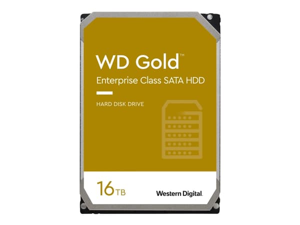 WD Gold WD161KRYZ - Harddisk - 16 TB - intern - 3,5" - SATA 6 Gb/s - 7200 rpm - buffer: 512 MB