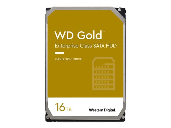 WD Gold WD161KRYZ - Harddisk - 16 TB - intern - 3,5" - SATA 6 Gb/s - 7200 rpm - buffer: 512 MB