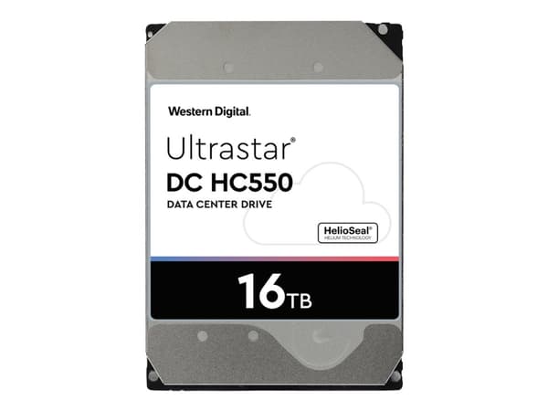 WD Ultrastar DC HC550 WUH721816ALE6L4 - Harddisk - 16 TB - intern - 3,5" - SATA 6 Gb/s - 7200 rpm - buffer: 512 MB