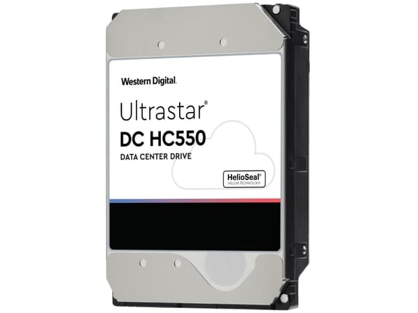 WD Ultrastar DC HC550 WUH721816ALE6L4 - Harddisk - 16 TB - intern - 3,5" - SATA 6 Gb/s - 7200 rpm - buffer: 512 MB