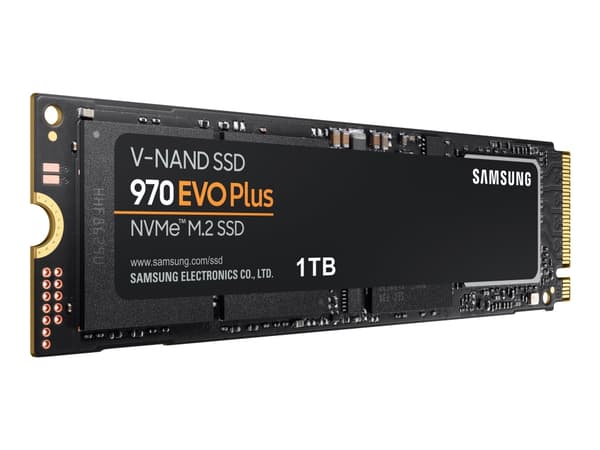Samsung 970 EVO Plus MZ-V7S1T0BW - SSD - krypterat - 1 TB - inbyggd - M.2 2280 - PCIe 3.0 x4 (NVMe) - buffert: 1 GB - 256 bitars AES - TCG Opal Encry