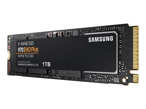 Samsung 970 EVO Plus MZ-V7S1T0BW - SSD - krypterat - 1 TB - inbyggd - M.2 2280 - PCIe 3.0 x4 (NVMe) - buffert: 1 GB - 256 bitars AES - TCG Opal Encry