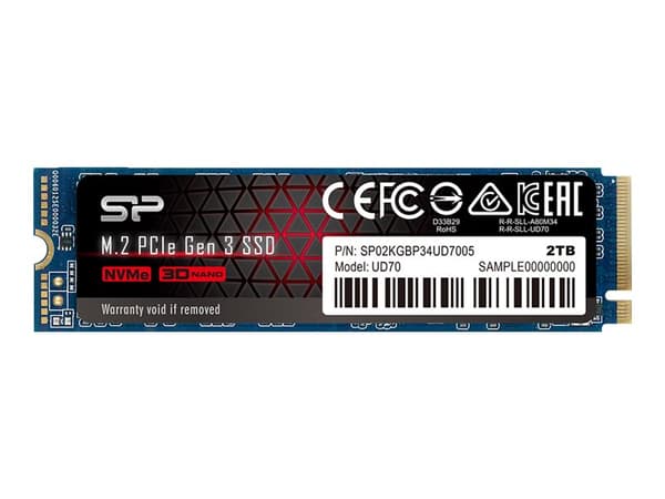 Silicon Power SP02KGBP34UD7005, 2000 GB, M.2, 3400 MB/s