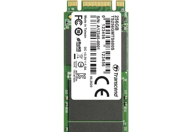 Transcend MTS600S - SSD - 256 GB - intern - M.2 2260 - SATA 6Gb/s