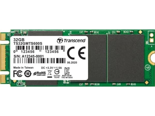 Transcend MTS600S - SSD - 32 GB - inbyggd - M.2 2260 - SATA 6Gb/s