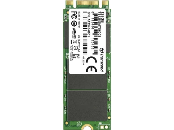Transcend MTS600S - SSD - 128 GB - inbyggd - M.2 2260 - SATA 6Gb/s