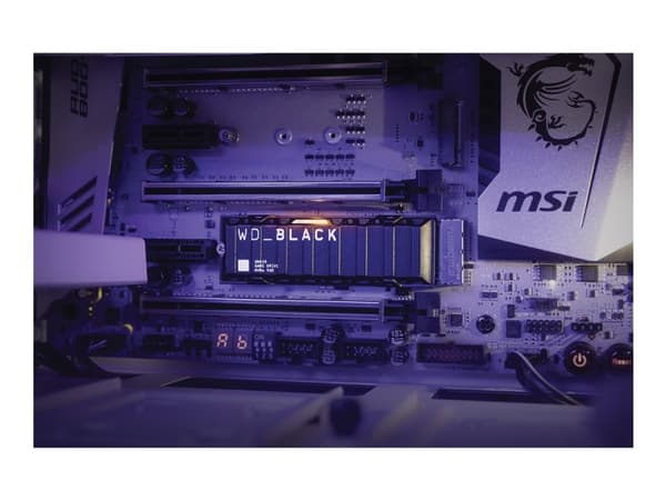 WD Black SN850 NVMe SSD WDS100T1XHE - SSD - 1 TB - inbyggd - M.2 2280 - PCIe 4.0 x4 (NVMe)