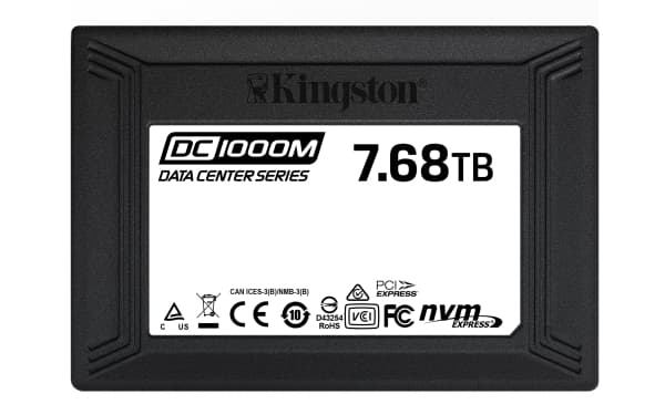 Kingston Data Center DC10000M - Solid State Drive - 7.68 TB - intern - 2.5" - U.2 PCIe 3.0 x4 (NVMe)