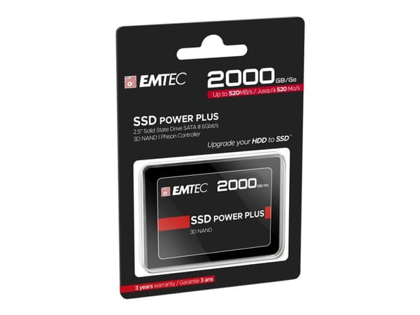 EMTEC X150 Power Plus - SSD - 2 TB - inbyggd - 2.5" - SATA 6Gb/s
