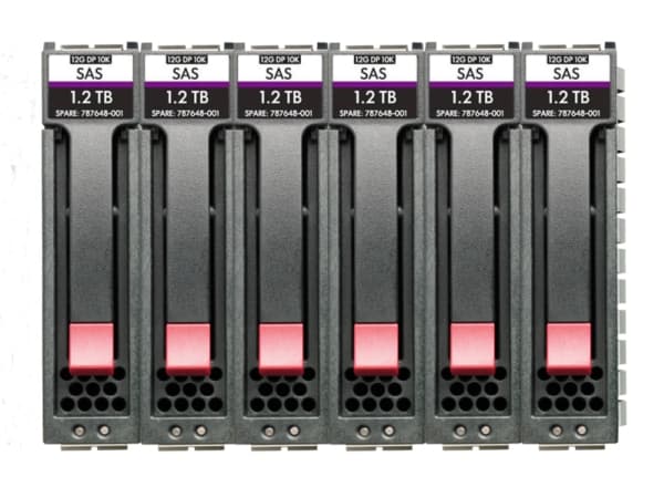 HPE Enterprise - Hårddisk - 2,4 TB - 2,5" SFF - SAS 12Gb/s - 10000 rpm (pakke med 6) - för Modular Smart Array 1060 10GBASE-T iSCSI SFF, 1060 12Gb SA