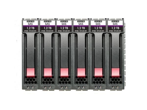 HPE Enterprise - Hårddisk - 2,4 TB - 2,5" SFF - SAS 12Gb/s - 10000 rpm (pakke med 6) - för Modular Smart Array 1060 10GBASE-T iSCSI SFF, 1060 12Gb SA