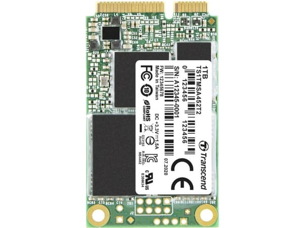Transcend MSA452T2, 1 TB, mSATA, 560 MB/s, 6 Gbit/s