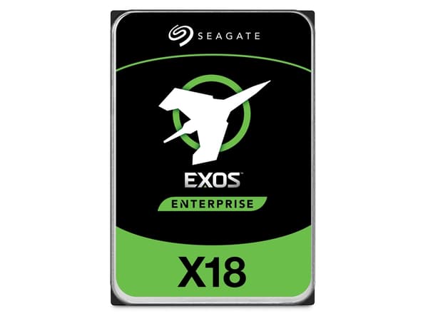 Seagate Exos X18 ST16000NM005J - Harddisk - kryptert - 16 TB - intern - SAS 12Gb/s - 7200 rpm - buffer: 256 MB - Self-Encrypting Drive (SED)