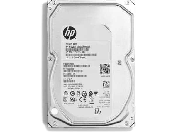 HP Enterprise - Hårddisk - 2 TB - intern - 3,5" - SATA - 7200 rpm - för arbetsstation Z2 G5, Z2 G8, Z2 G9 (SFF, torn)