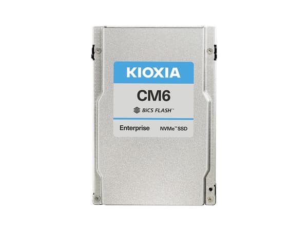 KIOXIA CM6-V Series KCM61VUL800G - SSD - Enterprise, Mixed Use - 800 GB - intern - 2.5" - U.3 PCIe 4.0 (NVMe)