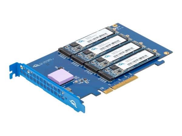 OWC Accelsior 4M2 - SSD - 16 TB - inbyggd - PCIe-kort - PCIe 3.0 x8 - för Apple Mac Pro (Mitten av 2012, Mitten på 2010, Sent 2019)