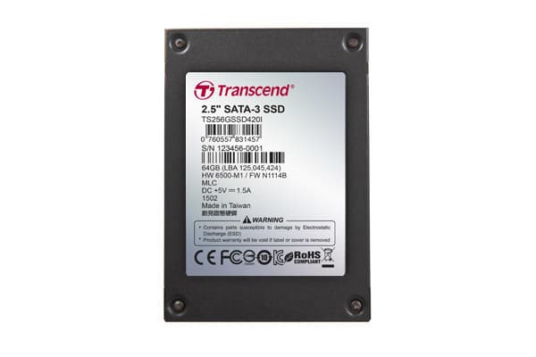 Transcend SSD420I Industrial - SSD - 64 GB - intern - 2.5" - SATA 6Gb/s