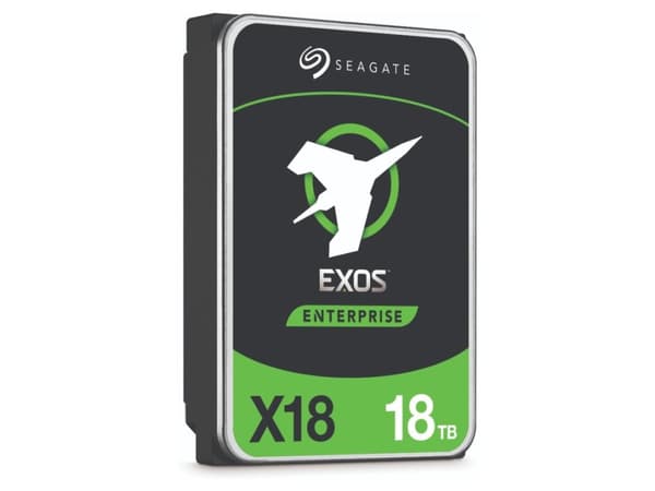 Seagate Exos X18 ST18000NM001J - Kiintolevy - krypteret - 18 TB - sisäinen - SATA 6Gb/s - 7200 rpm - puskuri: 256 MB - itsekoodattava asema (SED)