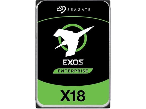 Seagate Exos X18 ST18000NM001J - Kiintolevy - krypteret - 18 TB - sisäinen - SATA 6Gb/s - 7200 rpm - puskuri: 256 MB - itsekoodattava asema (SED)