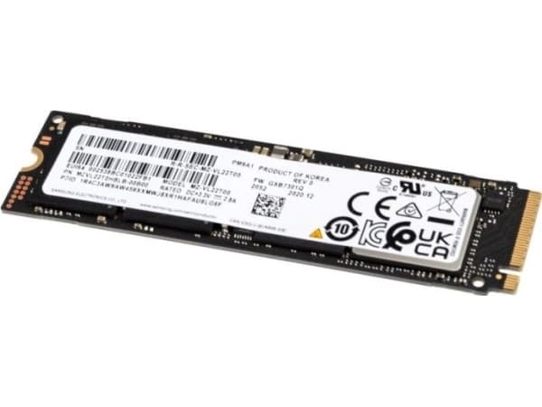 Samsung PM9A1 MZVL22T0HBLB - SSD - 2 TB - intern - M.2 - PCIe 4.0 x4 (NVMe) - for Intel Next Unit of Computing 12 Enthusiast Mini PC - NUC12SNKi72VA