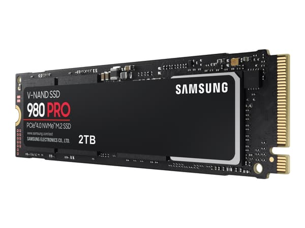 Samsung 980 PRO MZ-V8P2T0BW - SSD - kryptert - 2 TB - intern - M.2 2280 - PCIe 4.0 x4 (NVMe) - buffer: 2 GB - 256-bit AES - TCG Opal Encryption