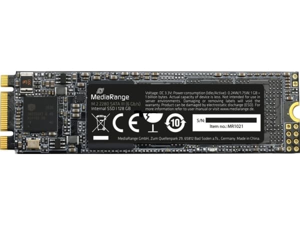MediaRange MR1021, 128 GB, M.2, 510 MB/s, 6 Gbps