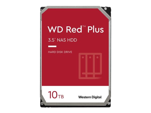 WD Red Plus NAS Hard Drive WD101EFBX - HDD - 10 TB  - 3.5" - SATA 6Gb/s - 7200 rpm - Buffer: 256 MB - Bulk