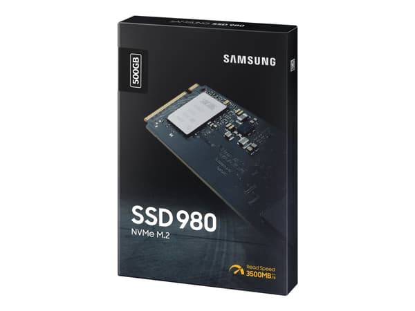 Samsung 980 MZ-V8V500BW - Solid State Drive - krypteret - 500 GB - intern - M.2 2280 - PCI Express 3.0 x4 (NVMe) - 256-bit AES - TCG Opal Encryption