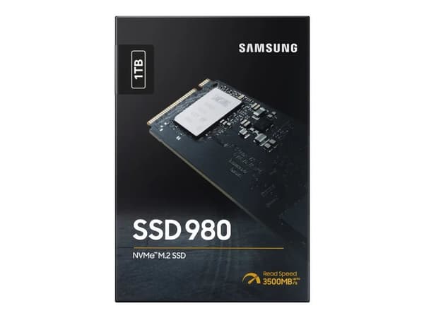 Samsung 980 MZ-V8V1T0BW - Solid State Drive - krypteret - 1 TB - intern - M.2 2280 - PCI Express 3.0 x4 (NVMe) - 256-bit AES - TCG Opal Encryption