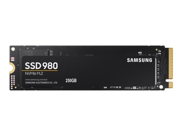 Samsung 980 MZ-V8V250BW - Solid State Drive - krypteret - 250 GB - intern - M.2 2280 - PCI Express 3.0 x4 (NVMe) - 256-bit AES - TCG Opal Encryption