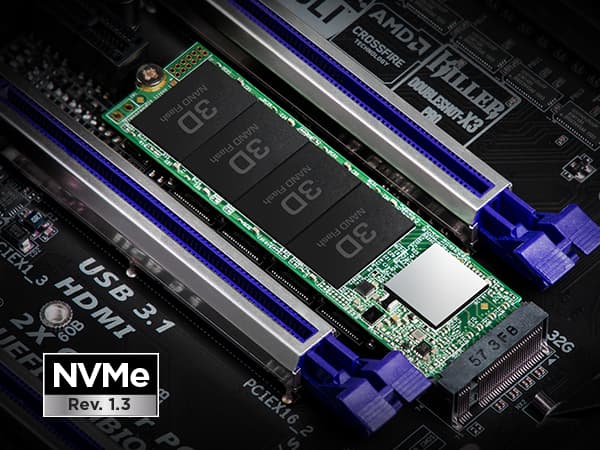 Transcend 112S - SSD - 256 GB - inbyggd - M.2 2280 - PCIe 3.0 x4 (NVMe)