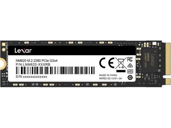 Lexar NM620 - SSD - 512 GB - intern - M.2 2280 - PCIe 3.0 x4 (NVMe)