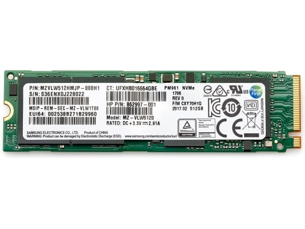 HP 512GB PCIe 4x4 NVMe TLC SSD, 512 GB, M.2