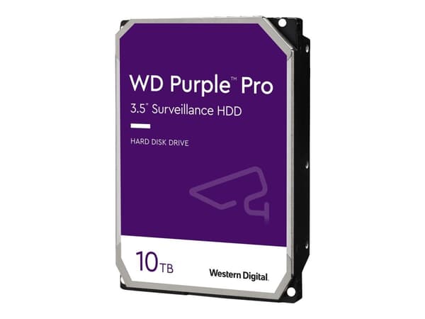 WD Purple Pro WD101PURP - Hårddisk - 10 TB - intern - 3,5" - SATA 6Gb/s - 7200 rpm - buffert: 256 MB