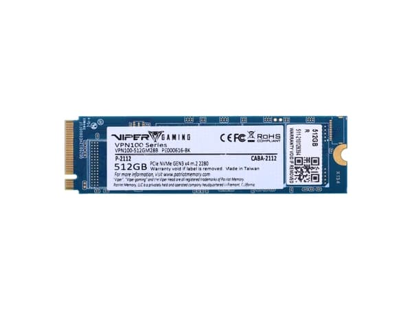 Dysk SSD Patriot VPN100 LITE 512GB M.2 2280 PCI-E x4 Gen3 NVMe (VPN100-512GM28B)