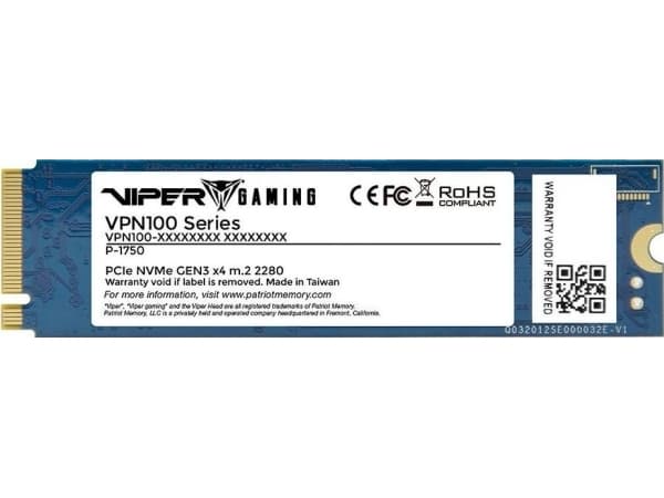 Dysk SSD Patriot VPN100 LITE 512GB M.2 2280 PCI-E x4 Gen3 NVMe (VPN100-512GM28B)
