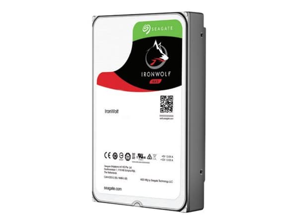 Seagate IronWolf ST10000VN000 - Hårddisk - 10 TB - intern - 3,5" - SATA 6Gb/s - 7200 rpm - buffert: 256 MB - med 3 års Seagate Rescue Data Recovery