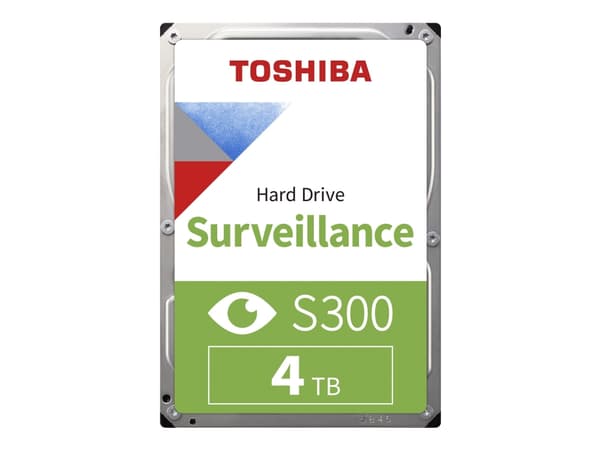 Toshiba S300 Surveillance - Harddisk - 4 TB - intern - 3.5" - SATA 6Gb/s - 5400 rpm - buffer: 128 MB