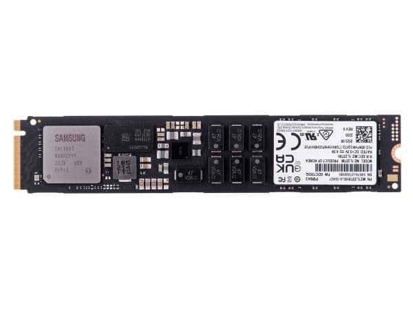 Samsung PM9A3 MZ1L23T8HBLA - SSD - krypterat - 3.84 TB - inbyggd - M.2 22110 - PCIe 4.0 x4 (NVMe) - 256-bit AES-XTS - TCG Opal Encryption 2.0