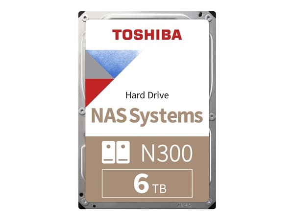 Toshiba N300 NAS - harddisk - 6 TB - intern - 3,5" - SATA 6 Gb/s - 7200 rpm - buffer: 256 MB