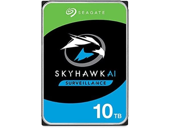 Seagate SkyHawk AI ST10000VE001 - harddisk - 10 TB - intern - 3,5" - SATA 6 Gb/s - 7200 rpm - buffer: 256 MB