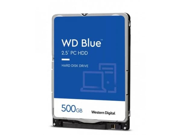 WD Blue WD5000LPZX - Harddisk - 500 GB - intern - 2.5" - SATA 6Gb/s - 5400 rpm - buffer: 128 MB