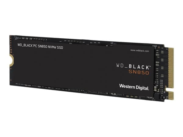 WD Black SN850 NVMe SSD WDBAPZ0010BNC - SSD - 1 TB - inbyggd - M.2 2280 - PCIe 4.0 x4 (NVMe) - integrerad kylfläns