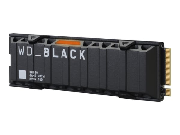 WD Black SN850 NVMe SSD WDBAPZ0010BNC - SSD - 1 TB - inbyggd - M.2 2280 - PCIe 4.0 x4 (NVMe) - integrerad kylfläns